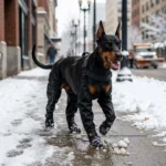 Water-Resistant Dog Boots with Suspender Straps, Paw Protectors for Outdoor Walking - Image 8