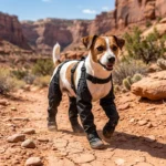 Water-Resistant Dog Boots with Suspender Straps, Paw Protectors for Outdoor Walking - Image 6