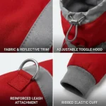 Windproof Water-Repellent Dog Jacket with Safety Reflective - Image 4