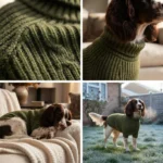 Thermal Knitted Dog Sweater, Soft Turtleneck Winter Pullover - Image 3