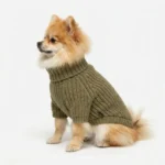 Thermal Knitted Dog Sweater, Soft Turtleneck Winter Pullover - Image 7