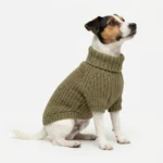 Thermal Knitted Dog Sweater, Soft Turtleneck Winter Pullover - Image 8