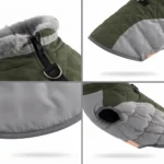 Waterproof Reflective Dog Winter Coat with Built-In Harness - Image 3