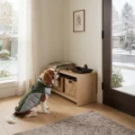 Waterproof Reflective Dog Winter Coat with Built-In Harness - Image 7