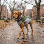 Waterproof Reflective Dog Winter Coat with Built-In Harness - Image 5