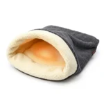 2-in-1 Dog Sleeping Bag & Burrow Bed, Soft Coral Fleece Mat