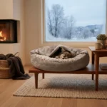 Hooded Donut Dog Bed with Blanket, Suitable For Small Dogs - Image 7