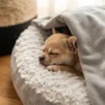 Hooded Donut Dog Bed with Blanket, Suitable For Small Dogs - Image 6