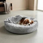 Hooded Donut Dog Bed with Blanket, Suitable For Small Dogs - Image 10